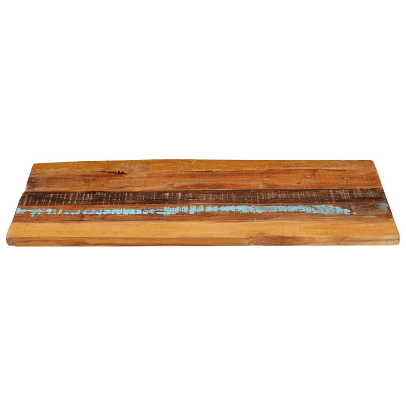 vidaXL négyszögű tömör újrahasznosított fa asztallap 60x100cm 25-27 mm