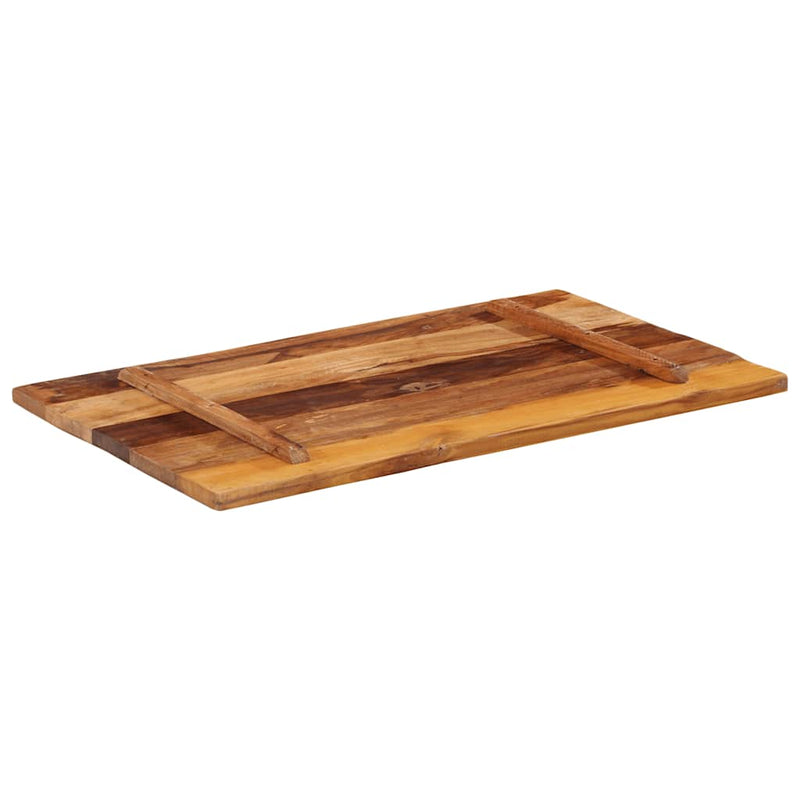 vidaXL négyszögű tömör újrahasznosított fa asztallap 60x100cm 25-27 mm