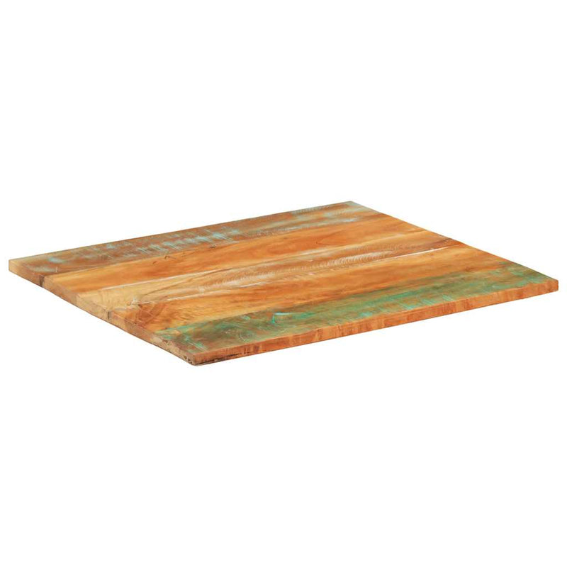 vidaXL négyszögű tömör újrahasznosított fa asztallap 70x80 cm 25-27 mm
