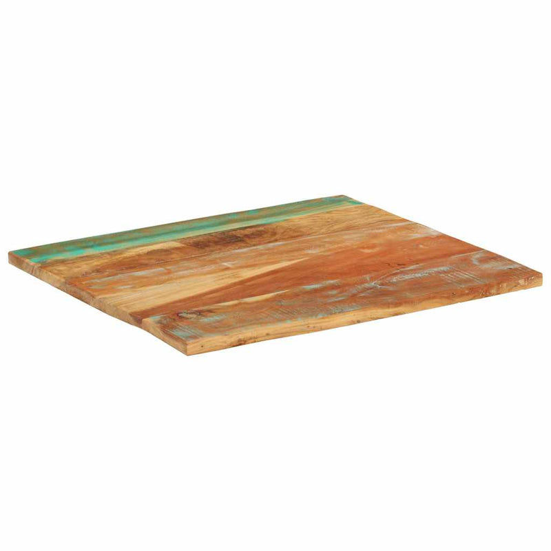 vidaXL négyszögű tömör újrahasznosított fa asztallap 70x80 cm 25-27 mm
