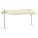 vidaXL krémszínű szabadon álló napellenző 500 x 300 cm