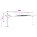 vidaXL krémszínű szabadon álló napellenző 600 x 300 cm