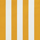 vidaXL feltekerhető sárga és fehér napellenző 100 x 150 cm