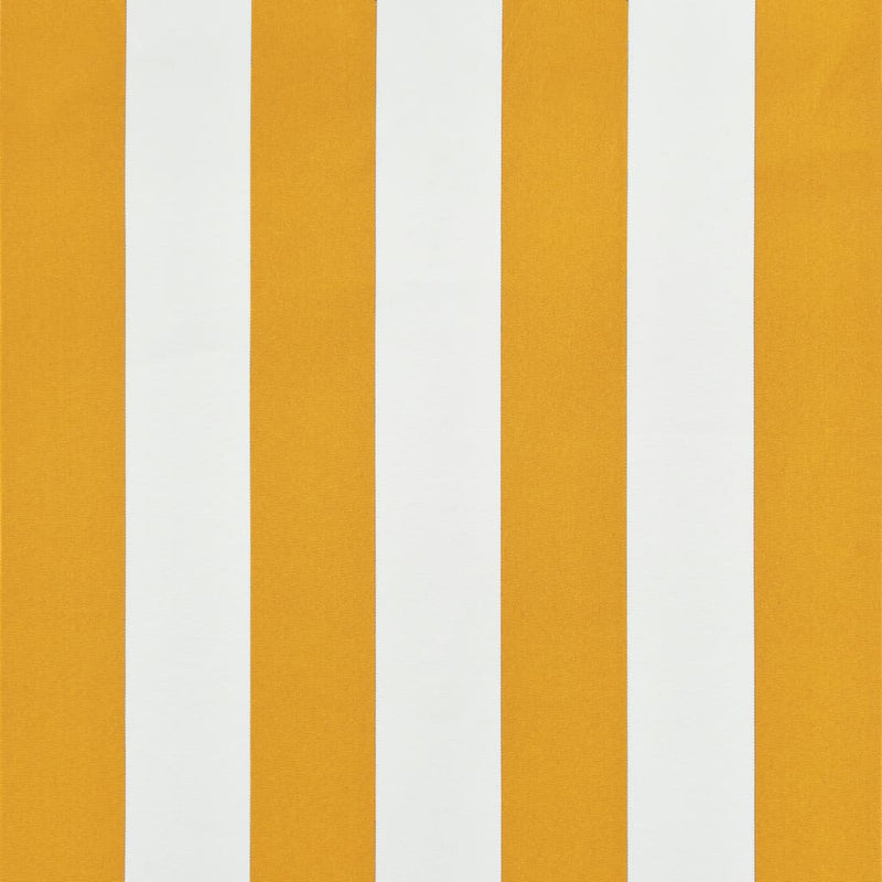 vidaXL feltekerhető sárga és fehér napellenző 100 x 150 cm