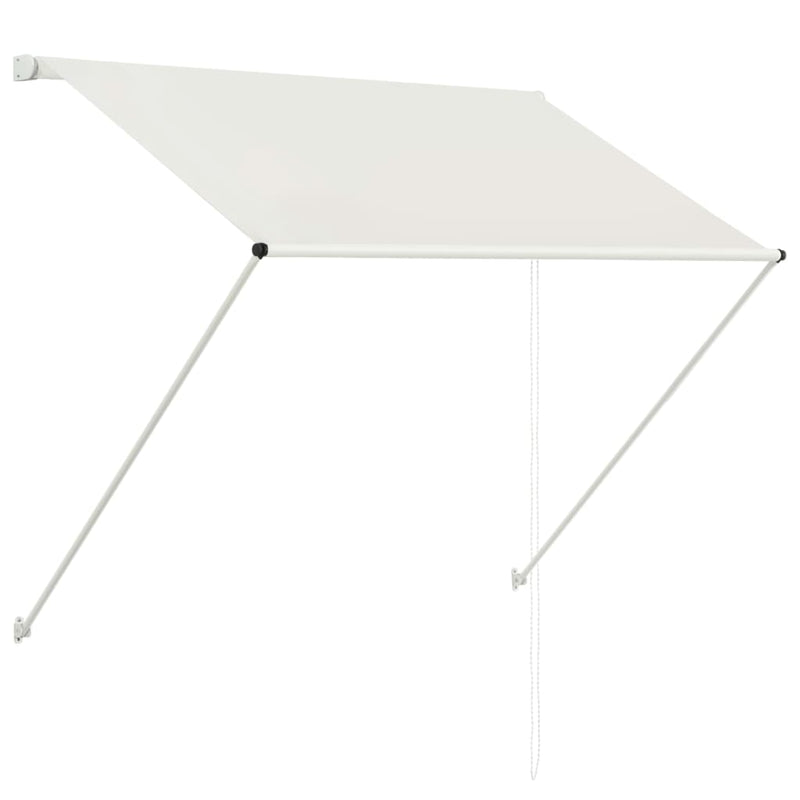 vidaXL feltekerhető krémszínű napellenző 100 x 150 cm