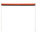 vidaXL narancssárga és barna feltekerhető napellenző 250 x 150 cm