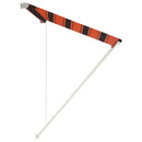 vidaXL narancssárga és barna feltekerhető napellenző 250 x 150 cm