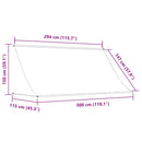 vidaXL narancssárga és barna feltekerhető napellenző 300 x 150 cm