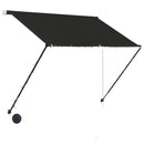 vidaXL feltekerhető antracitszürke napellenző LED-del 100 x 150 cm