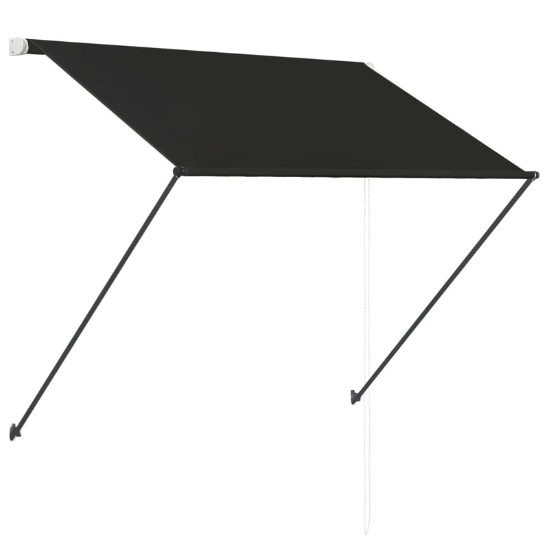 vidaXL feltekerhető antracitszürke napellenző LED-del 150 x 150 cm