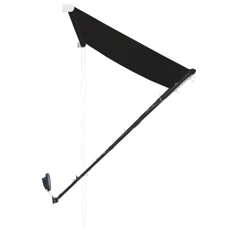 vidaXL feltekerhető antracitszürke napellenző LED-del 250 x 150 cm