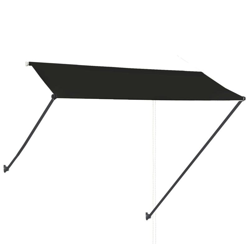 vidaXL feltekerhető antracitszürke napellenző LED-del 300 x 150 cm