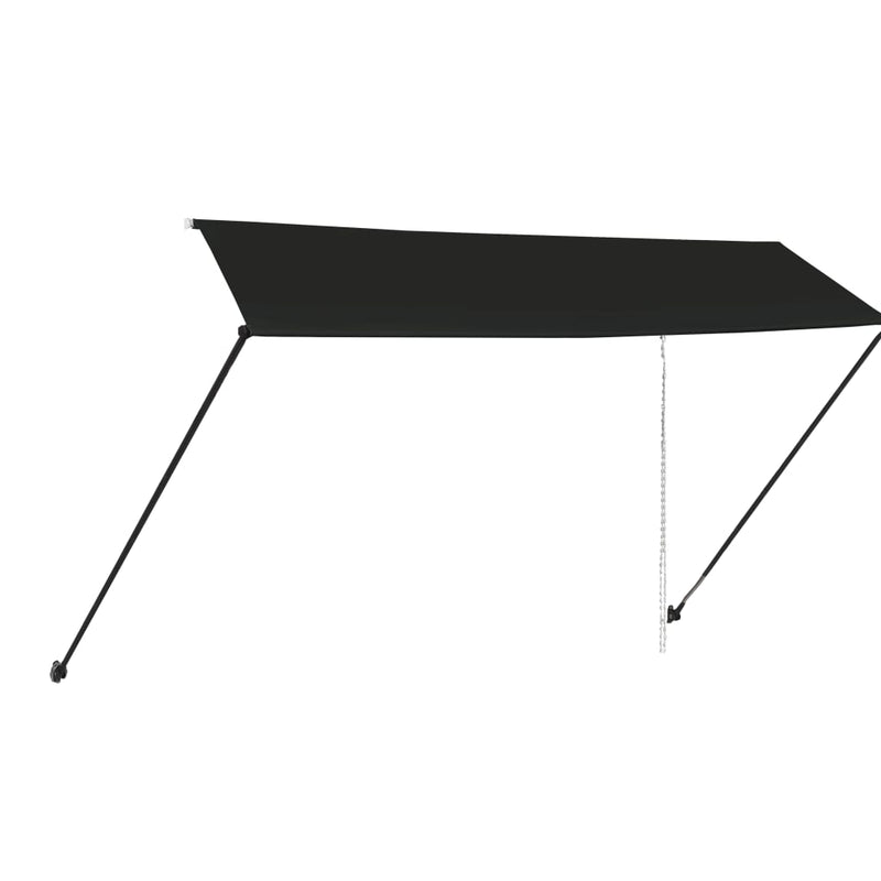 vidaXL feltekerhető antracitszürke napellenző LED-del 350 x 150 cm