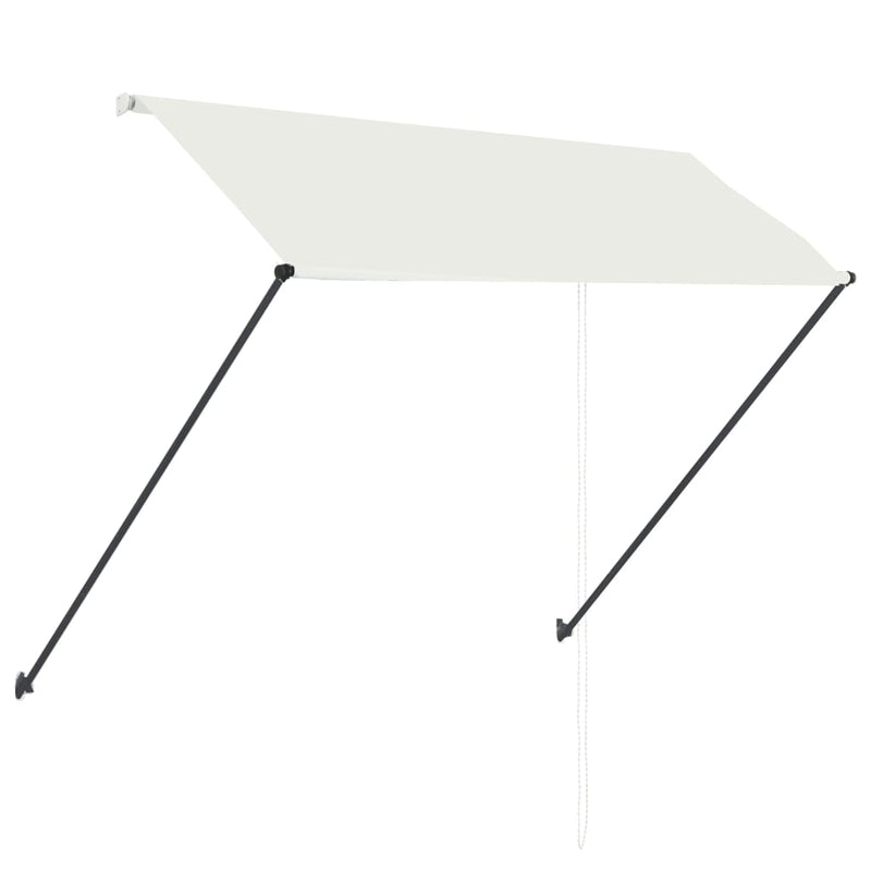 vidaXL feltekerhető krémszínű napellenző LED-del 250 x 150 cm