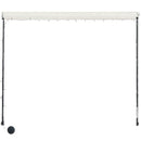 vidaXL feltekerhető krémszínű napellenző LED-del 300 x 150 cm