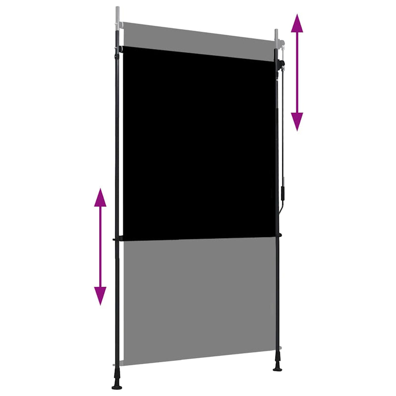 vidaXL antracitszürke kültéri roló 120 x 270 cm