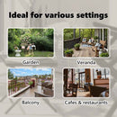 vidaXL krémszínű kültéri roló 100 x 270 cm