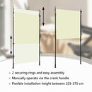 vidaXL krémszínű kültéri roló 120 x 270 cm