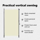 vidaXL krémszínű kültéri roló 120 x 270 cm