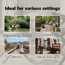 vidaXL krémszínű kültéri roló 150 x 270 cm