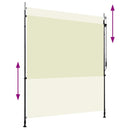 vidaXL krémszínű kültéri roló 200 x 270 cm