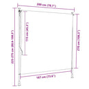 vidaXL krémszínű kültéri roló 200 x 270 cm