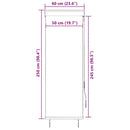 vidaXL kék és fehér kültéri roló 60 x 250 cm