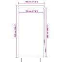 vidaXL sárga és kék kültéri roló 80 x 250 cm