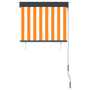 vidaXL fehér és narancssárga kültéri roló 80 x 250 cm