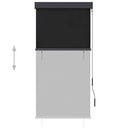 vidaXL antracitszürke kültéri roló 80 x 250 cm