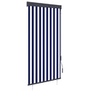vidaXL kék és fehér kültéri roló 100 x 250 cm