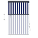 vidaXL kék és fehér kültéri roló 100 x 250 cm