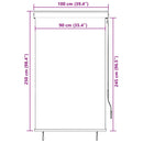 vidaXL kék és fehér kültéri roló 100 x 250 cm