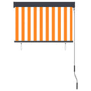 vidaXL fehér és narancssárga kültéri roló 100 x 250 cm