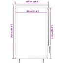 vidaXL fehér és narancssárga kültéri roló 100 x 250 cm