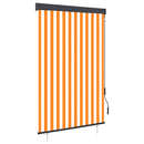 vidaXL fehér és narancssárga kültéri roló 120 x 250 cm