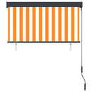 vidaXL fehér és narancssárga kültéri roló 120 x 250 cm