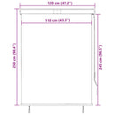 vidaXL antracitszürke kültéri roló 120 x 250 cm