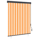 vidaXL fehér és narancssárga kültéri roló 140 x 250 cm