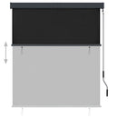 vidaXL antracitszürke kültéri roló 140 x 250 cm