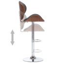 vidaXL szürke szövet bárszék