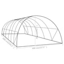 vidaXL melegház 24 m² 6 x 4 x 2 m