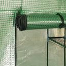 vidaXL acél melegház polcokkal 227 x 223 cm