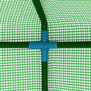 vidaXL acél melegház polcokkal 143 x 143 x 195 cm