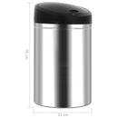 vidaXL Kukák Fekete Rozsdamentes acél