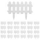 vidaXL 25 db fehér PP gyepszegély 10 m