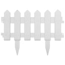 vidaXL 25 db fehér PP gyepszegély 10 m