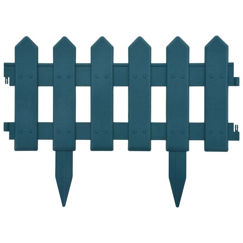 vidaXL 25 db zöld PP gyepszegély 10 m