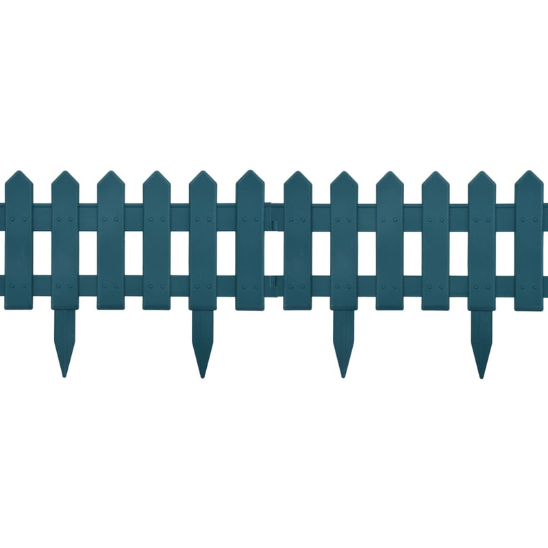 vidaXL 25 db zöld PP gyepszegély 10 m