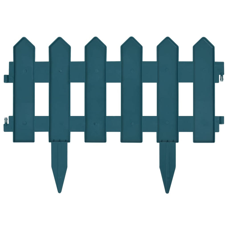 vidaXL 25 db zöld PP gyepszegély 10 m